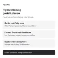Flyerverteilung mit bereits gedruckten Flyern